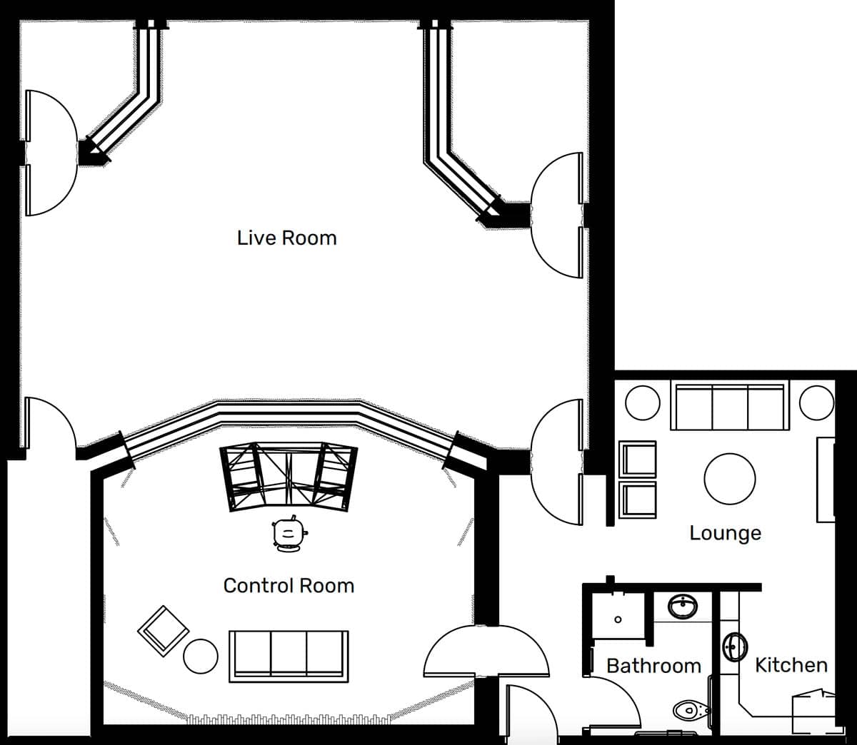 Studio-A floor plan