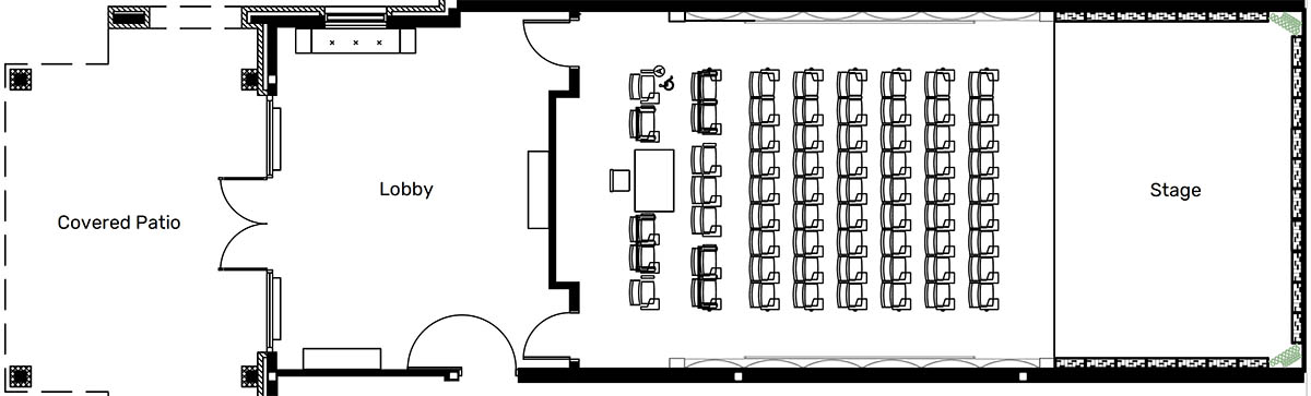 Performance Hall floor plan