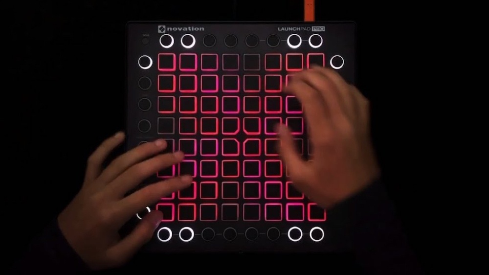 Student uses a launchpad